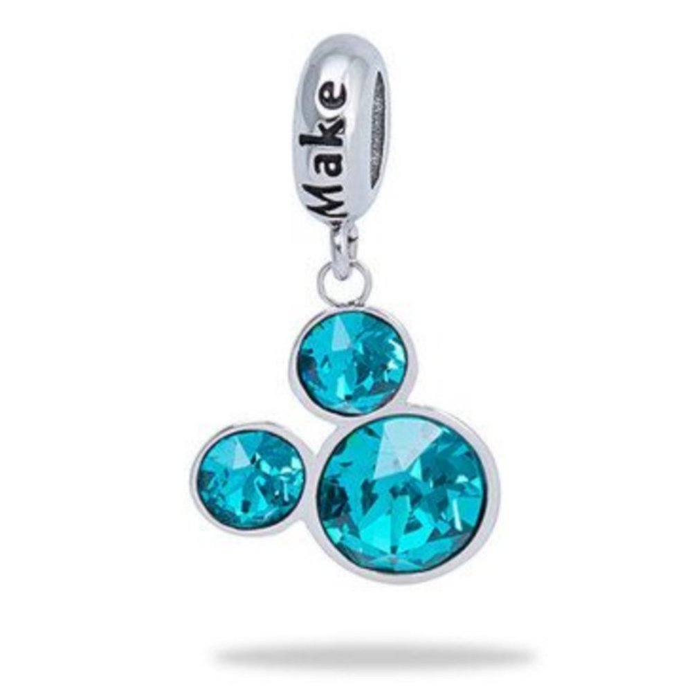 DISNEY Mickey Dangle Crystal Charm